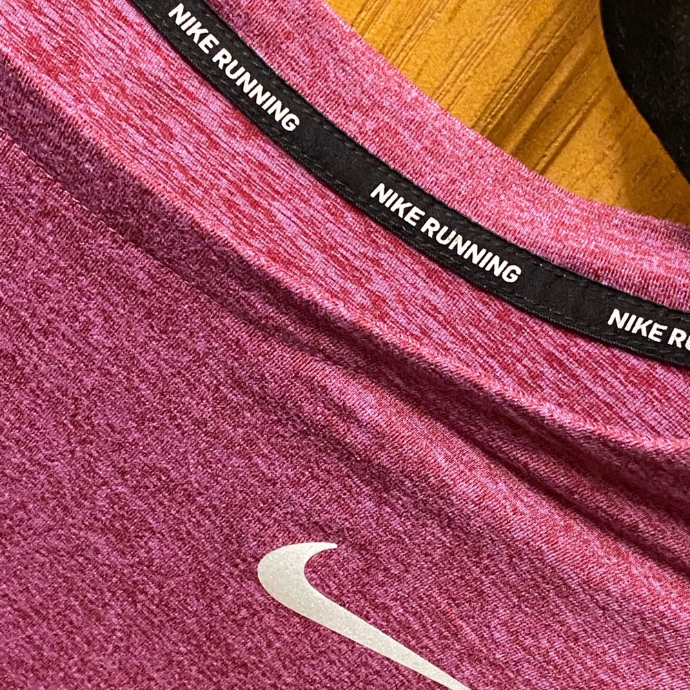Nike Women's Purple Long Sleeve Crop Top - Picture 2 of 4